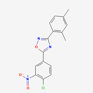 5-(4-Chloro-3-nitrophenyl)-3-(2,4-dimethylphenyl)-1,2,4-oxadiazole