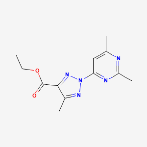 Ethyl 2-(2,6-dimethylpyrimidin-4-yl)-5-methyl-2H-1,2,3-triazole-4-carboxylate