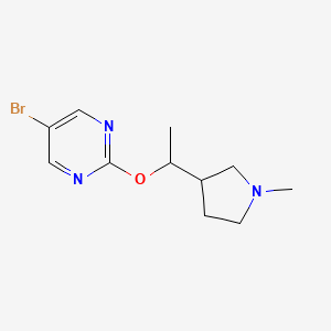 5-Bromo-2-(1-(1-methylpyrrolidin-3-yl)ethoxy)pyrimidine