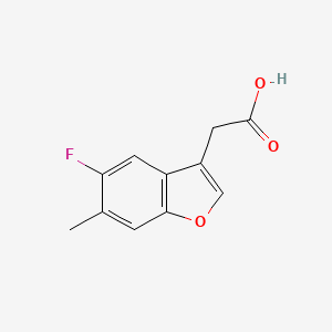 2-(5-Fluoro-6-methylbenzofuran-3-yl)acetic acid