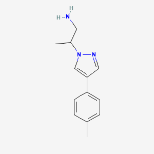 2-(4-(p-Tolyl)-1H-pyrazol-1-yl)propan-1-amine