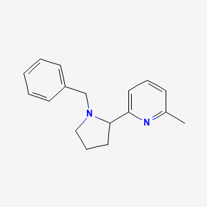 molecular formula C17H20N2 B11801399 2-(1-Benzylpyrrolidin-2-yl)-6-methylpyridine 