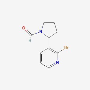 2-(2-Bromopyridin-3-yl)pyrrolidine-1-carbaldehyde