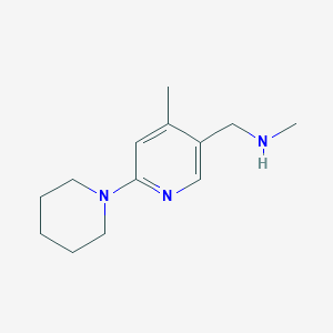 N-Methyl-1-(4-methyl-6-(piperidin-1-yl)pyridin-3-yl)methanamine