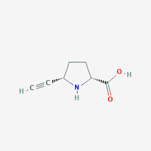 molecular formula C7H9NO2 B1180163 (2R,5S)-5-Ethynylpyrrolidine-2-carboxylic acid CAS No. 138957-97-8