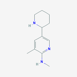 N,3-Dimethyl-5-(piperidin-2-yl)pyridin-2-amine