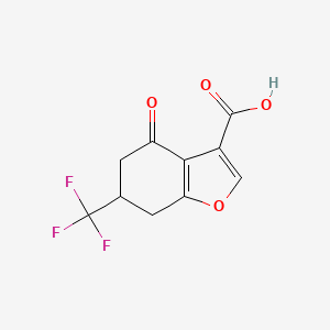 4-Oxo-6-(trifluoromethyl)-4,5,6,7-tetrahydrobenzofuran-3-carboxylic acid