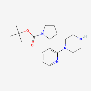 tert-Butyl 2-(2-(piperazin-1-yl)pyridin-3-yl)pyrrolidine-1-carboxylate