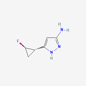 5-((1S,2R)-2-Fluorocyclopropyl)-1H-pyrazol-3-amine