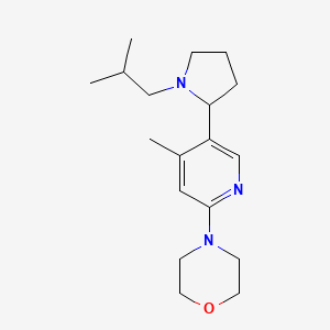 4-(5-(1-Isobutylpyrrolidin-2-yl)-4-methylpyridin-2-yl)morpholine