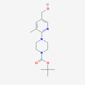 tert-Butyl 4-(5-(hydroxymethyl)-3-methylpyridin-2-yl)piperazine-1-carboxylate