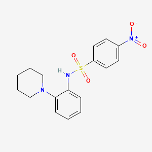 4-Nitro-N-(2-(piperidin-1-yl)phenyl)benzenesulfonamide