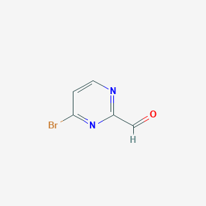 molecular formula C5H3BrN2O B11801771 4-Bromopyrimidine-2-carbaldehyde 