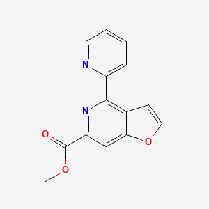 Methyl 4-(pyridin-2-yl)furo[3,2-c]pyridine-6-carboxylate