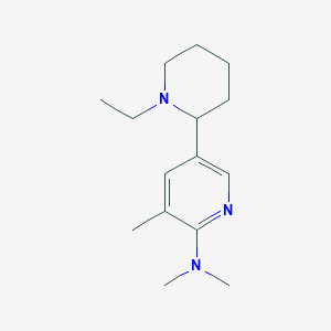 5-(1-Ethylpiperidin-2-yl)-N,N,3-trimethylpyridin-2-amine