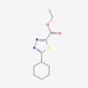 Ethyl 5-cyclohexyl-1,3,4-thiadiazole-2-carboxylate