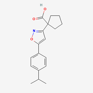 1-(5-(4-Isopropylphenyl)isoxazol-3-yl)cyclopentanecarboxylic acid