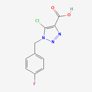 5-Chloro-1-(4-fluorobenzyl)-1H-1,2,3-triazole-4-carboxylic acid