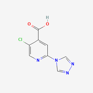 5-Chloro-2-(4H-1,2,4-triazol-4-yl)isonicotinic acid