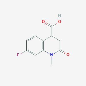 7-Fluoro-1-methyl-2-oxo-1,2,3,4-tetrahydroquinoline-4-carboxylic acid