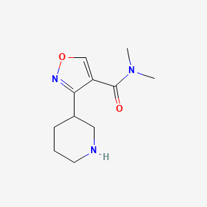 N,N-Dimethyl-3-(piperidin-3-yl)isoxazole-4-carboxamide