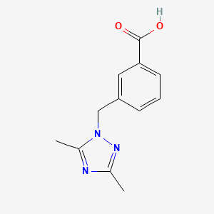 3-((3,5-Dimethyl-1H-1,2,4-triazol-1-yl)methyl)benzoic acid