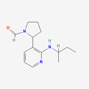 2-(2-(sec-Butylamino)pyridin-3-yl)pyrrolidine-1-carbaldehyde