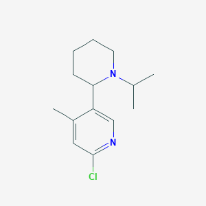 2-Chloro-5-(1-isopropylpiperidin-2-yl)-4-methylpyridine