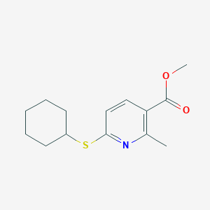 Methyl 6-(cyclohexylthio)-2-methylnicotinate