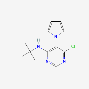 N-(tert-Butyl)-6-chloro-5-(1H-pyrrol-1-yl)pyrimidin-4-amine