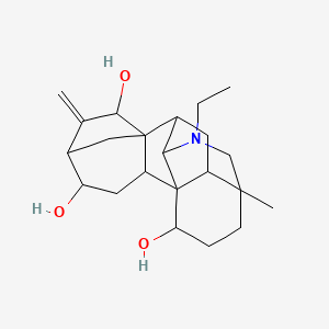 molecular formula C22H33NO3 B1180270 12-表拿破仑藤碱 CAS No. 110064-71-6