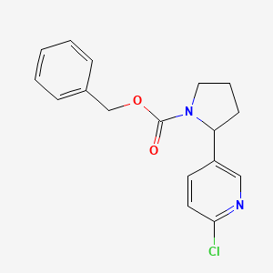 Benzyl 2-(6-chloropyridin-3-yl)pyrrolidine-1-carboxylate