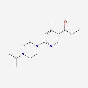 1-(6-(4-Isopropylpiperazin-1-yl)-4-methylpyridin-3-yl)propan-1-one