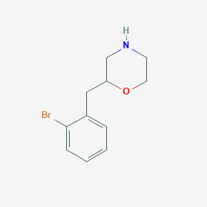 molecular formula C11H14BrNO B11802767 2-(2-Bromobenzyl)morpholine 