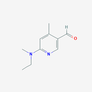 6-(Ethyl(methyl)amino)-4-methylnicotinaldehyde