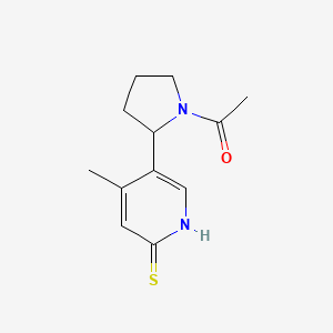 1-(2-(6-Mercapto-4-methylpyridin-3-yl)pyrrolidin-1-yl)ethanone