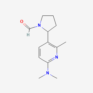 2-(6-(Dimethylamino)-2-methylpyridin-3-yl)pyrrolidine-1-carbaldehyde