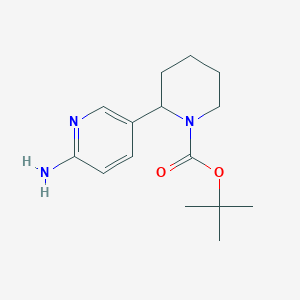 tert-Butyl 2-(6-aminopyridin-3-yl)piperidine-1-carboxylate