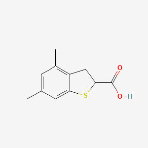 4,6-Dimethyl-2,3-dihydrobenzo[b]thiophene-2-carboxylic acid