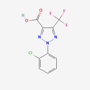 2-(2-Chlorophenyl)-5-(trifluoromethyl)-2H-1,2,3-triazole-4-carboxylic acid