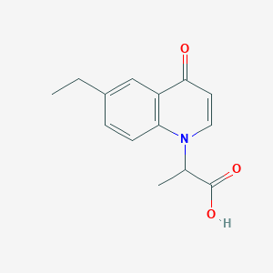 2-(6-Ethyl-4-oxoquinolin-1(4H)-yl)propanoic acid