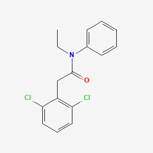 molecular formula C16H15Cl2NO B1180295 2-(2,6-dichlorophenyl)-N-ethyl-N-phenylacetamide 