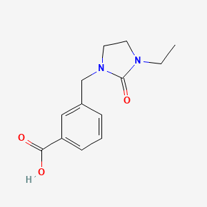 3-((3-Ethyl-2-oxoimidazolidin-1-yl)methyl)benzoic acid