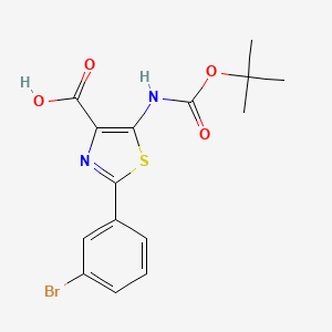 5-(Boc-amino)-2-(5-bromophenyl)thiazole-4-carboxylic acid