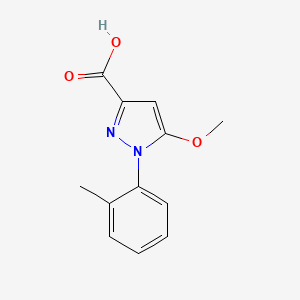 5-Methoxy-1-(o-tolyl)-1H-pyrazole-3-carboxylic acid