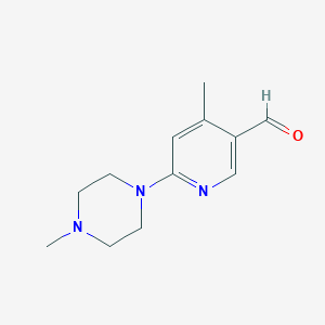 4-Methyl-6-(4-methylpiperazin-1-yl)nicotinaldehyde