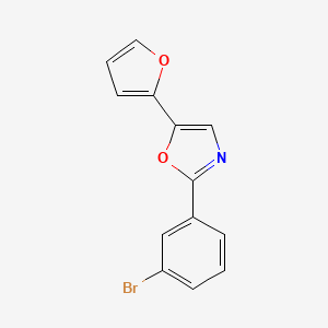 2-(3-Bromophenyl)-5-(furan-2-yl)oxazole