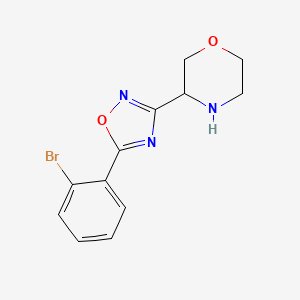 3-(5-(2-Bromophenyl)-1,2,4-oxadiazol-3-yl)morpholine