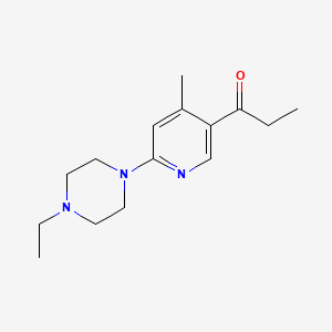 1-(6-(4-Ethylpiperazin-1-yl)-4-methylpyridin-3-yl)propan-1-one