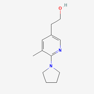 2-(5-Methyl-6-(pyrrolidin-1-yl)pyridin-3-yl)ethanol